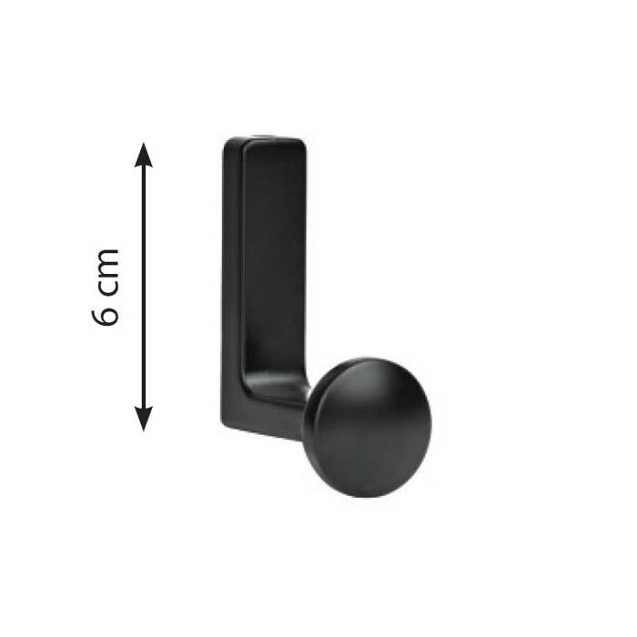 Import Hellas Kremastra 4248 Metalliki Mavri 6cm 0036-1011